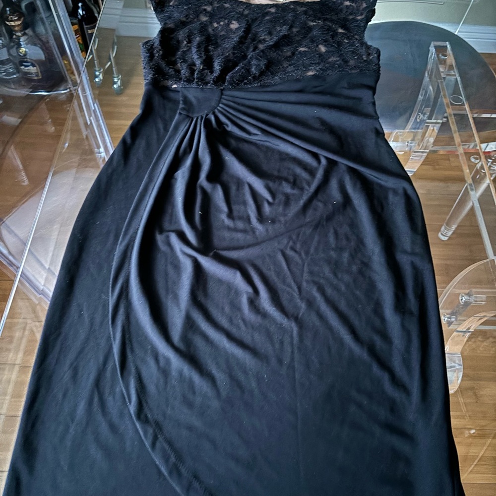 Beautiful cocktail dress sleeveless with black beads elegant - Picture 1 of 4